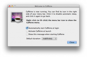 Caffeine Mac: voorkeuren