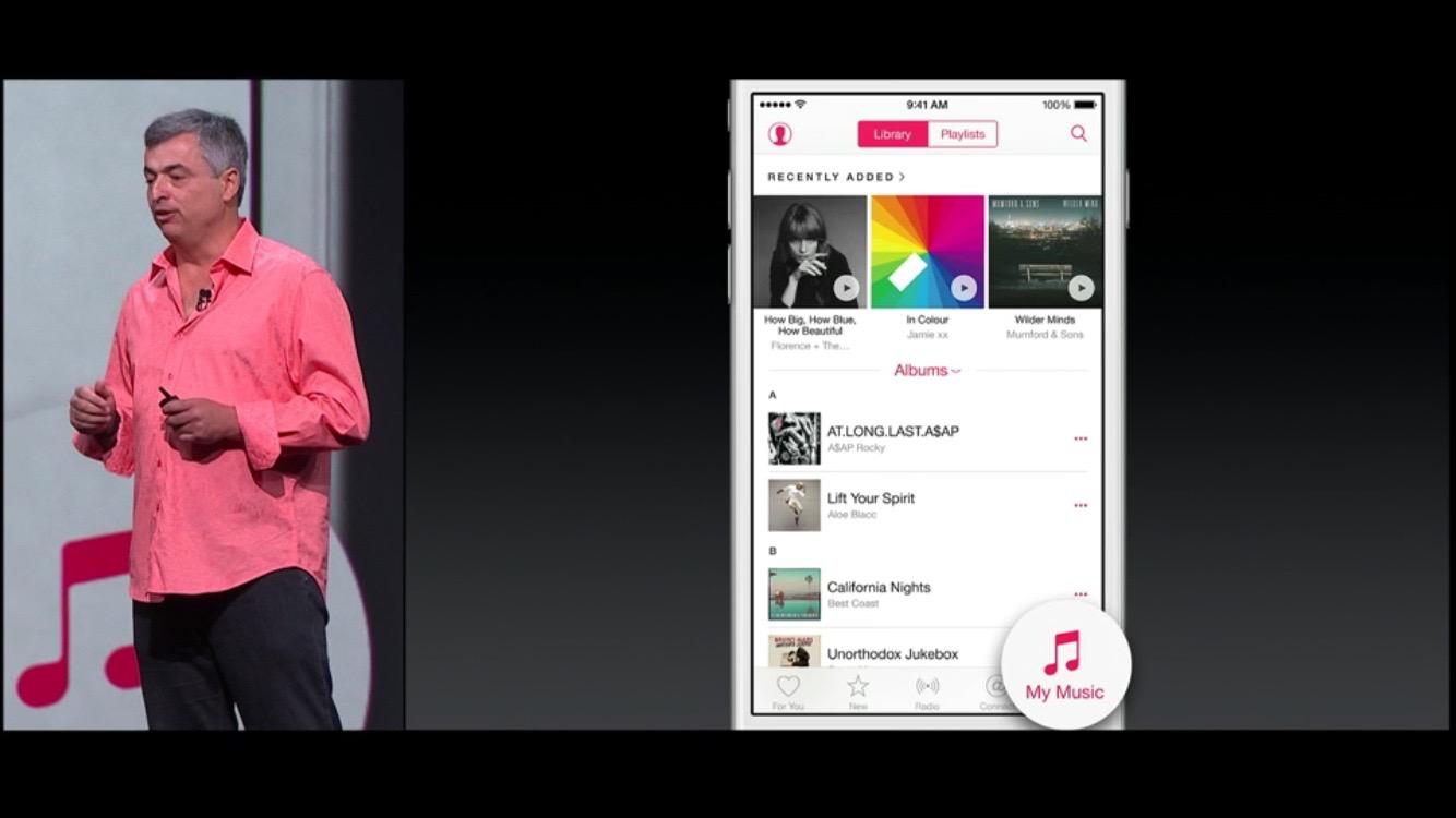 Apple Music zal deel uitmaken van de nieuwe Muziek-app