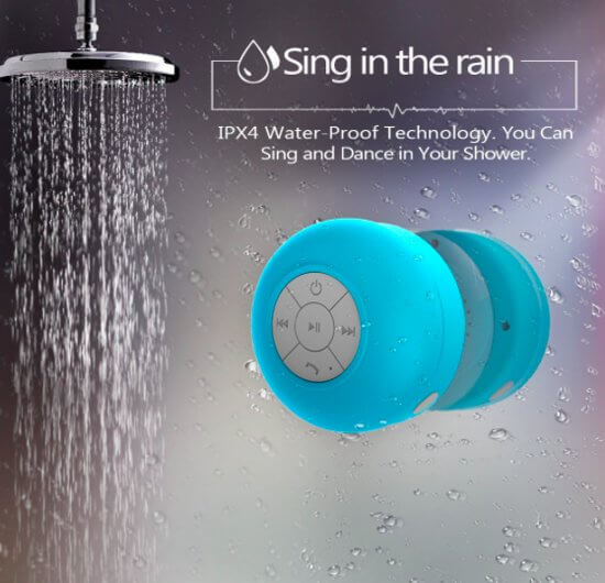 Meezingen onder de douche? Doe het met deze Bluetooth speaker!