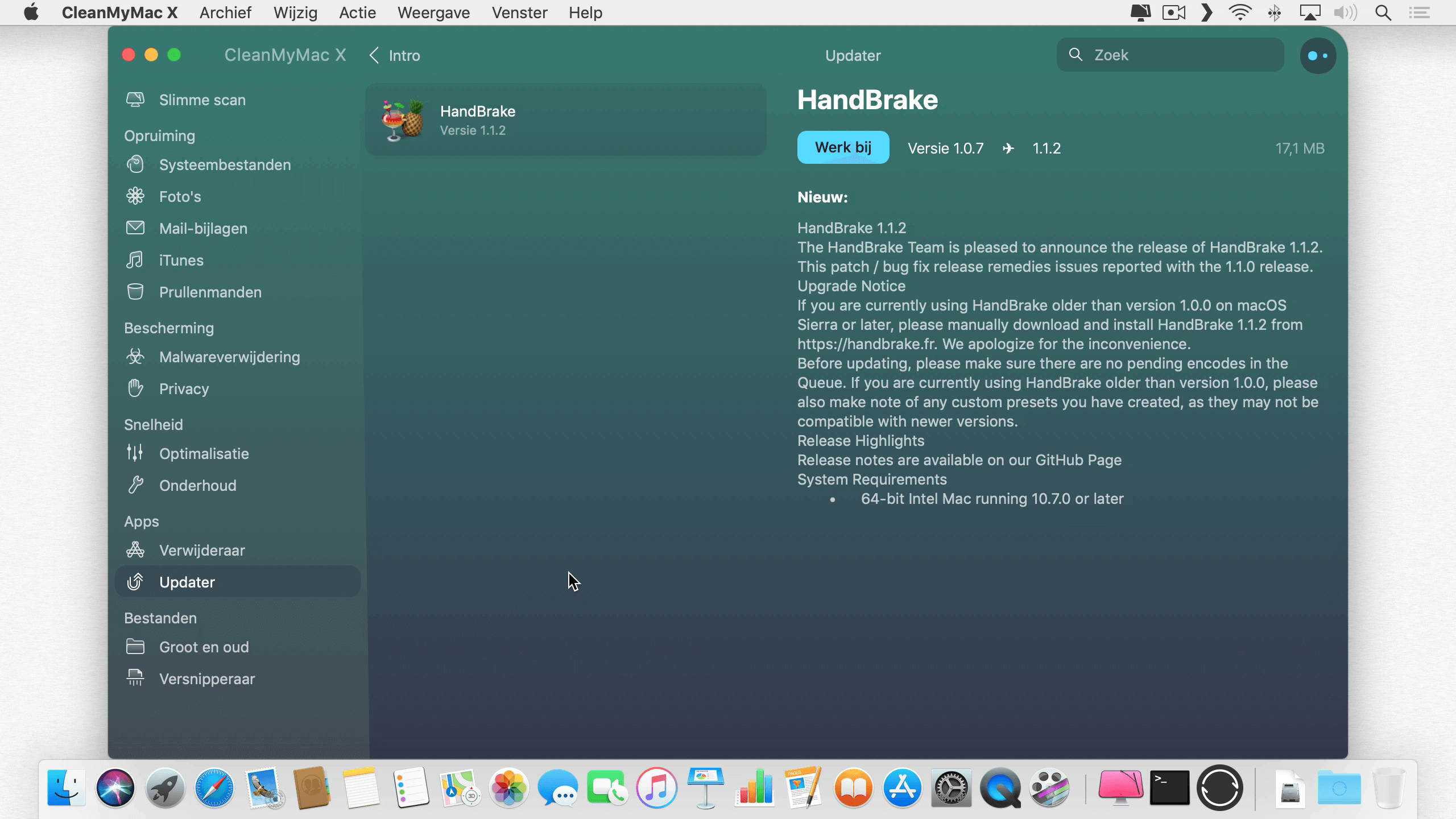 Installeer snel en eenvoudig de laatste versie van een programma met CleanMyMac X