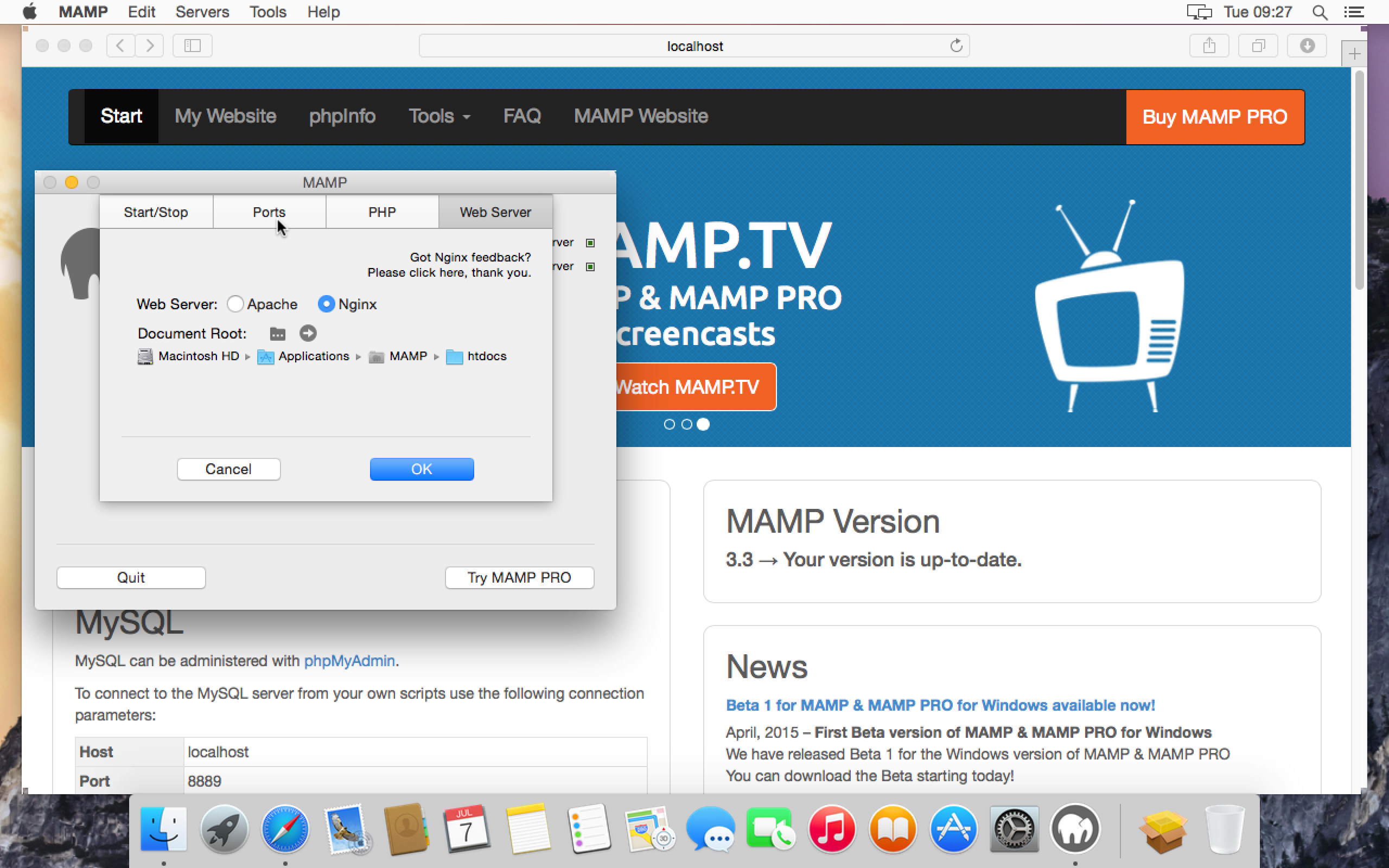Draai je eigen website met MAMP op je Mac