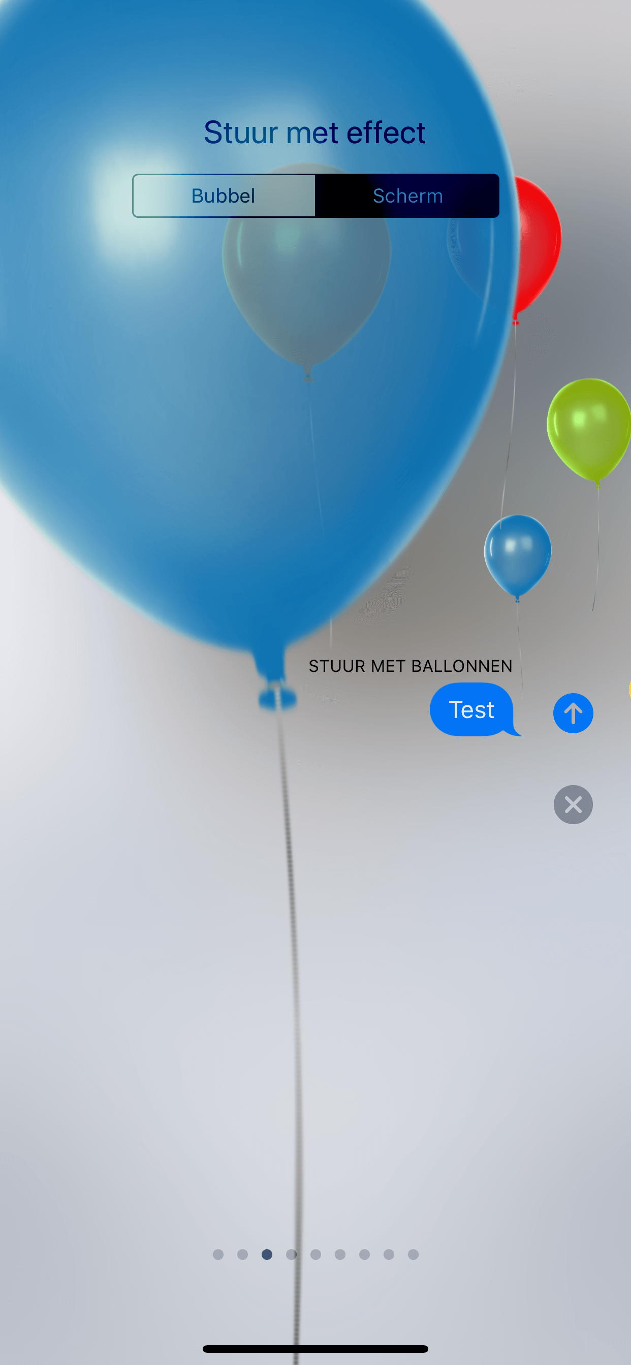 Stuur je bericht met ballonnen voor een feestelijk tintje