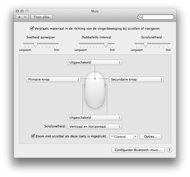 Scrollen op Mac met een Mighty Mouse